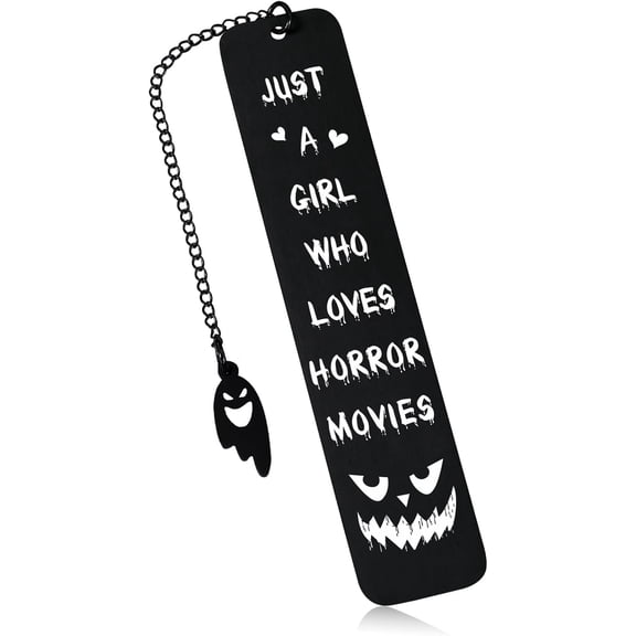 Boo Basket Ideas for Horror Lover - Halloween Horror Gifts for Teen Girls 16-18 Horror Movie Bookmark, Book Lover Gothic Stuffers for Women Girls, Halloween Boo Basket Item Ideas