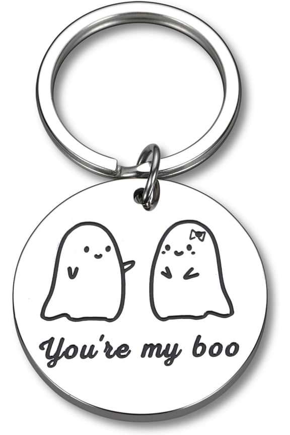 Boo Basket for Men Women, Halloween Anniversary Keychain Gifts for Men Husband Boyfriend Wife Girlfriend, Christmas Halloween Boo Basketstocking Stuffers for Women Men, Funny White Elephant Gifts