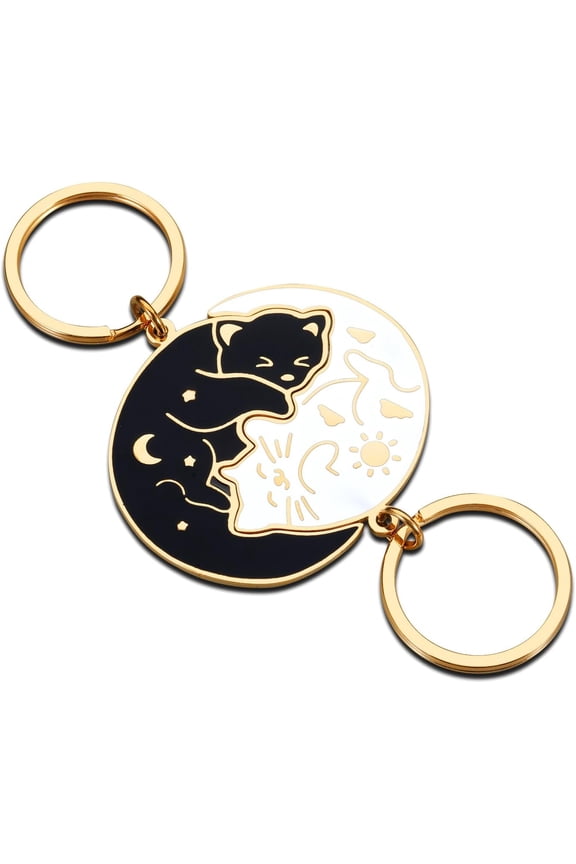 Boo Basket Stuffers for Boyfriend Couple Gift Keychain Cute Girlfriend Matching Gift Couple Stuff for Him Her Cat Lover Best Friend Bestie Wife for Christmas Birthday Anniversary Wedding