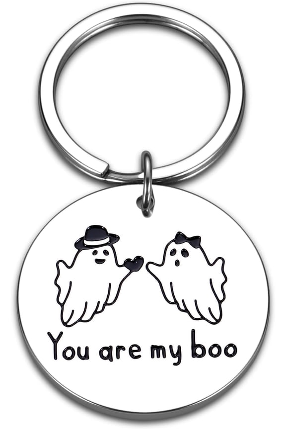 Boo Basket Stuffers for Him, Halloween Basket Stuffers forMen Spooky Fall Keychain Gifts for Boyfriend Girlfriend, Ghost Keychains Fall Basket Stuffers Mens Boo Basket Essentials