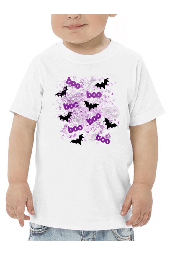 Boo Bats And Glitter T-Shirt Toddler -Image by Shutterstock, 4 Toddler