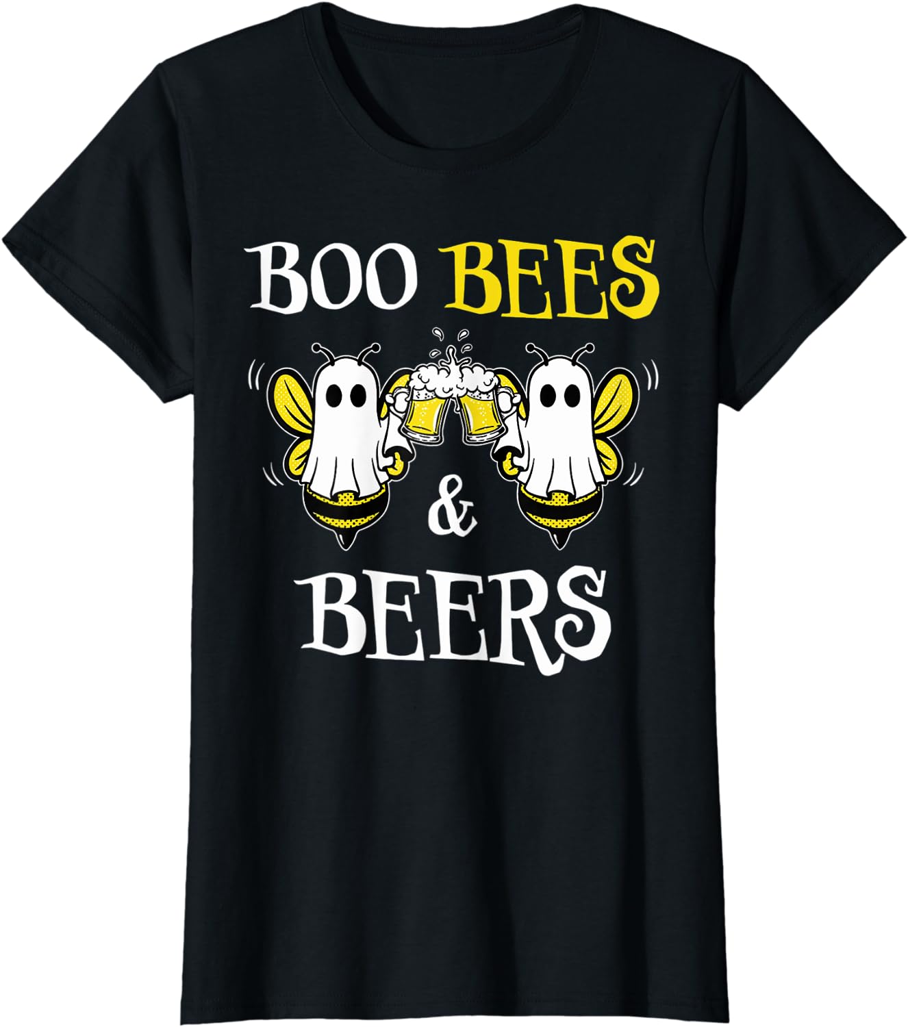 Boo Bees & Beers Couples Halloween Costume TShirt