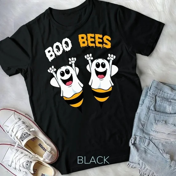 Boo Bees Couples Halloween Costume Funny T-Shirt Unisex Gift Size S-4XL