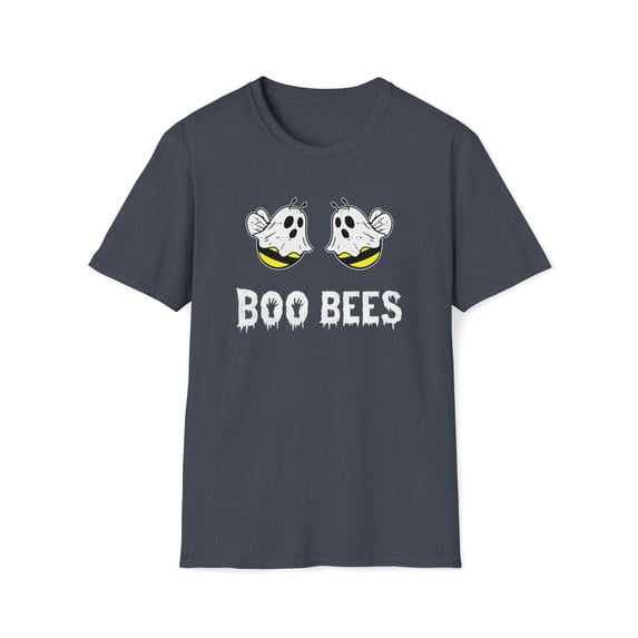 Boo Bees, Gildan Unisex Softstyle T-Shirt, Bee Ghost Graphic Tee, S-3XL