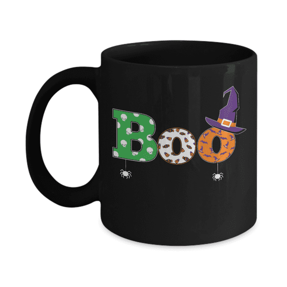 Boo Black Coffee Mug - Funny Gift Idea
