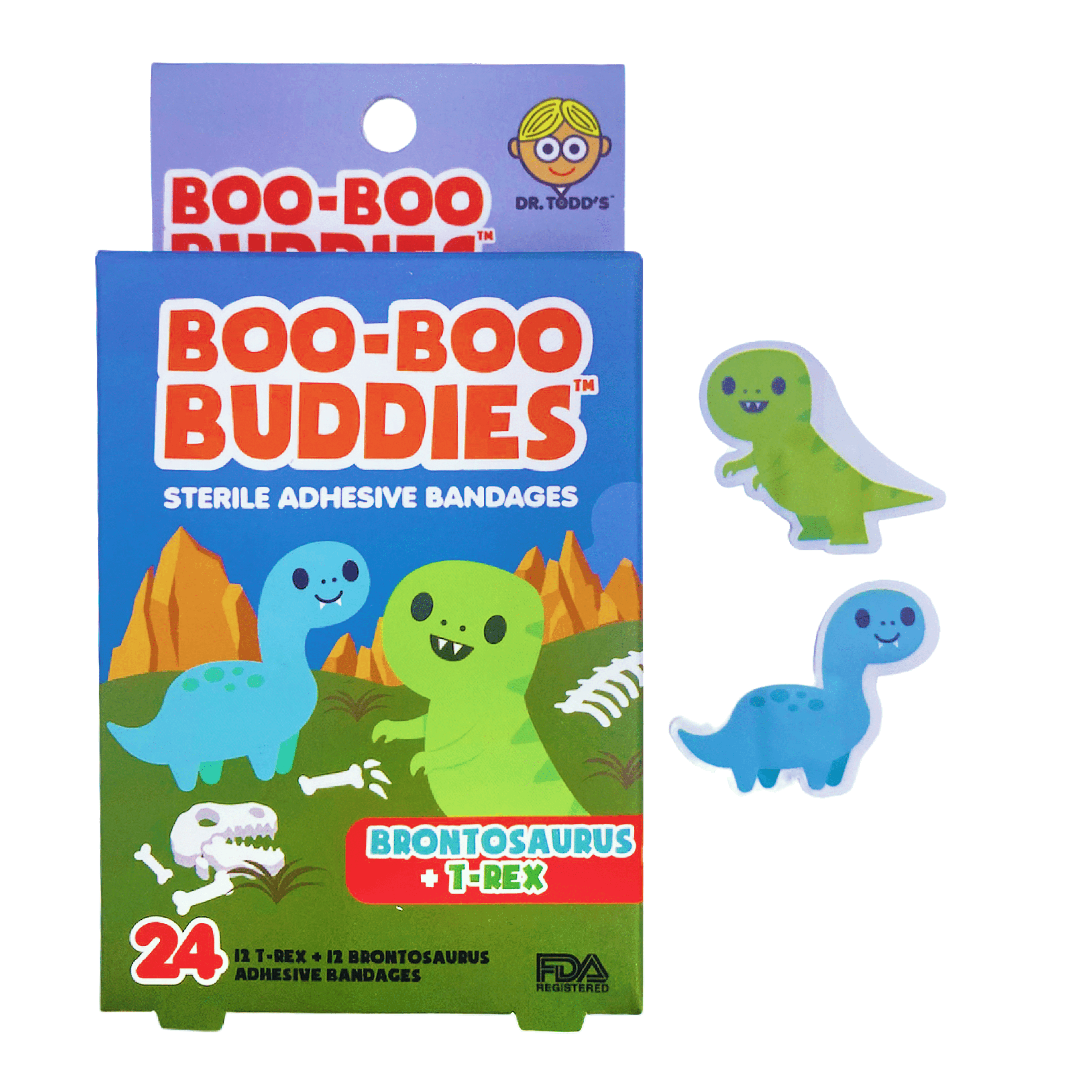 Boo-Boo Buddies Brontosaurs and T-Rex Bandages - Walmart.com