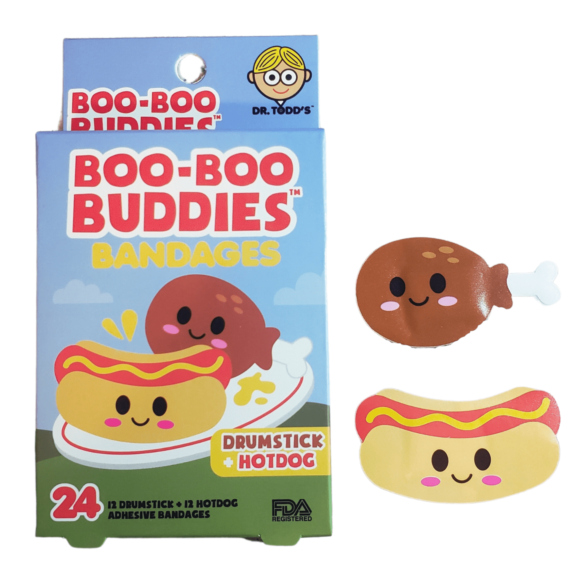 Boo-Boo Buddies Drumstick and Hot Dog Bandages - Walmart.com