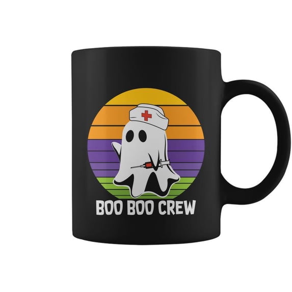 Boo Boo Crew Boo Nurse Halloween Quote Coffee Mug - Walmart.com