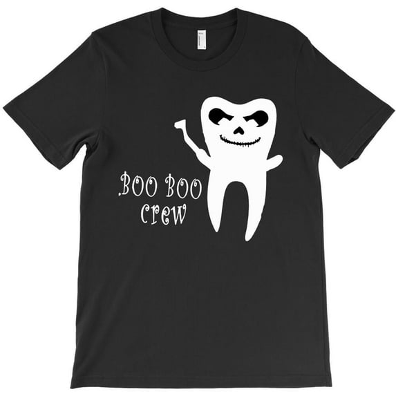 Boo Boo Crew Dentist Ghost Themed Funny and Cute Themed Gift for a Boo H36646 T-Shirt, for Men and Women, Up to Size 5XL