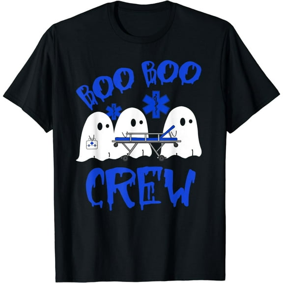 Boo Boo Crew Funny Ghost EMS EMT Paramedic Nurse Halloween T-Shirt