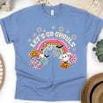 thumbnail image 1 of Boo Boo Crew Ghost Nurse T-Shirt | Cute Pastel Halloween Medical Graphic Tee, CarolinaBlue, Size 2XL, 1 of 6