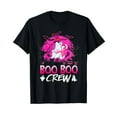 thumbnail image 1 of Boo Boo Crew Halloween Ghost Ribbon Breast Cancer Awareness T-Shirt, 1 of 5