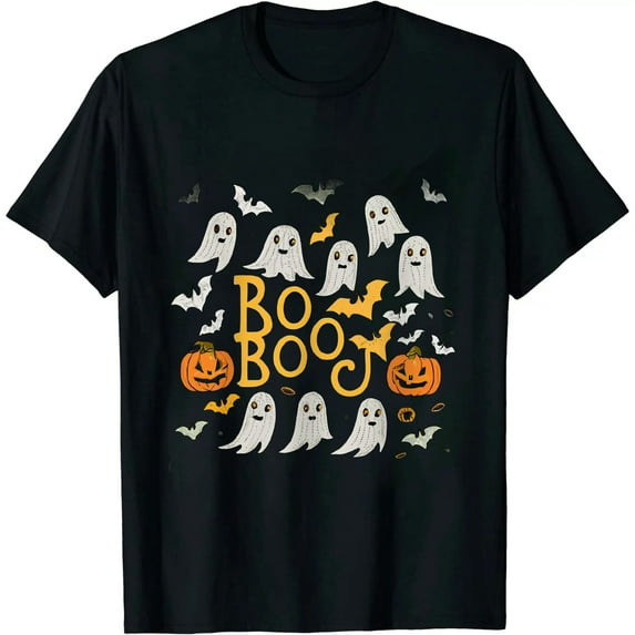 Boo Boo Crew Nurse Funny Ghost Women Halloween Nursing T-Shirt