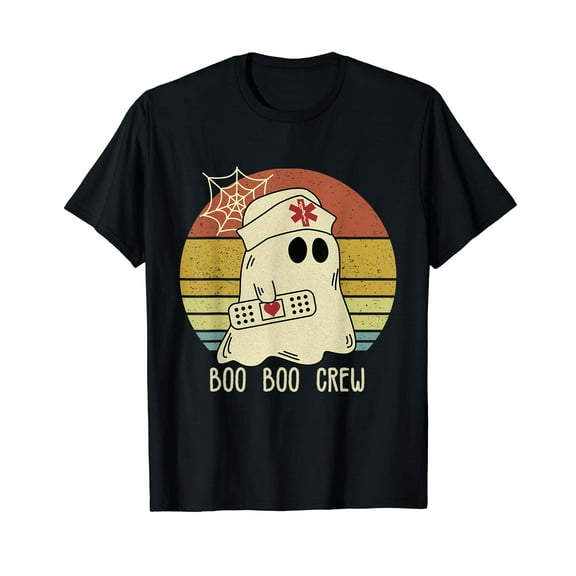 Boo Boo Crew Nurse Shirts Halloween Nurse Shirts for Women T-Shirt