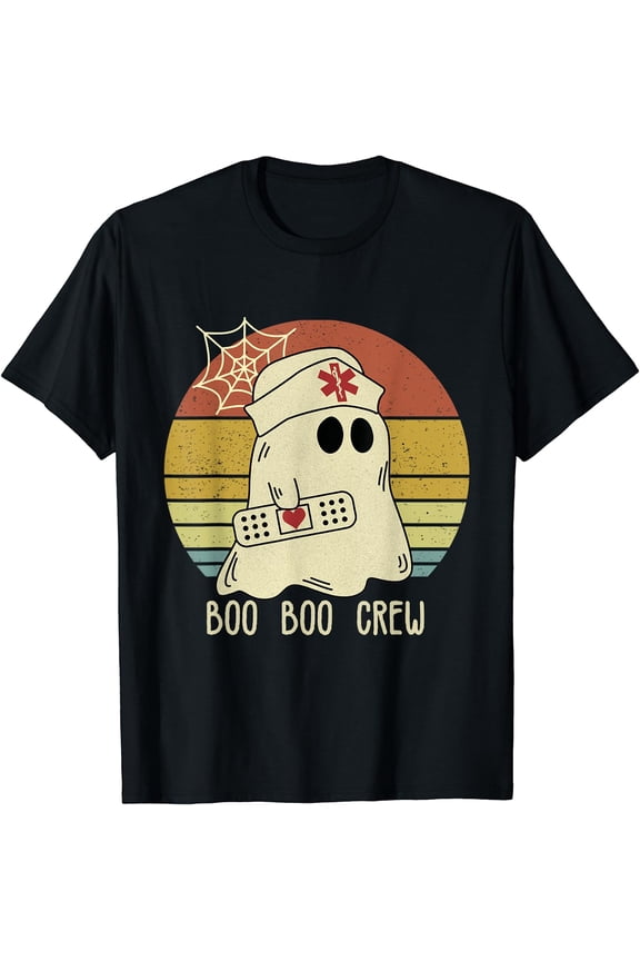 Boo Boo Crew Nurse Shirts Halloween Nurse Shirts for Women T-Shirt