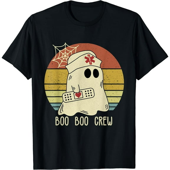 Boo Boo Crew Nurse Shirts Halloween Nurse Shirts for Women T-Shirt