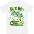 thumbnail image 1 of Boo Boo Crew Nurse St Patrick's Day Shamrock Face Mask Nurse T-Shirt, Nurse Patrick Day, Nurse Gift, 1 of 5