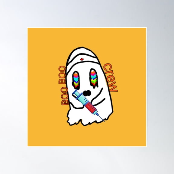 Boo Boo Crew _ Oncology Nurse Boo Crew Poster Wall Art, Modern Wall Decor, 30x30 UNFRAMED