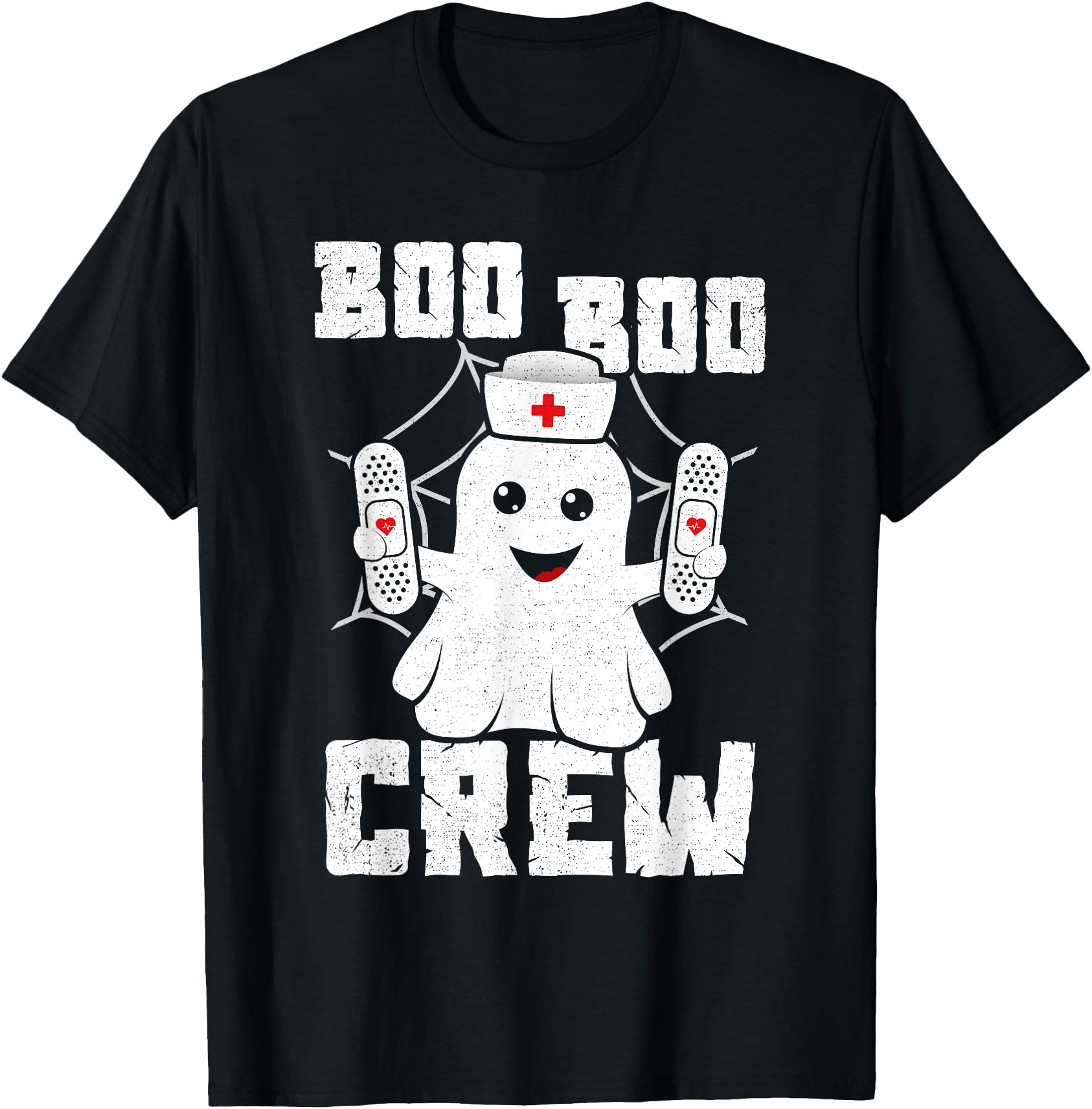 Boo Boo Crew Shirt Ghost Nurse Costume Girls Funny Halloween TShirt