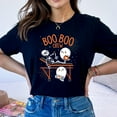 thumbnail image 1 of Boo Boo Crew Skeleton Halloween Graphic T-Shirt (L, Black), 1 of 3