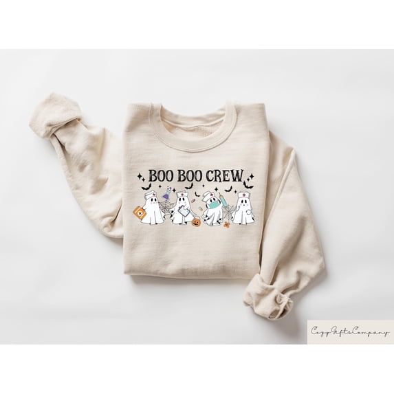 Boo Boo Crew Sweatshirt, Halloween Nurse Sweatshirt