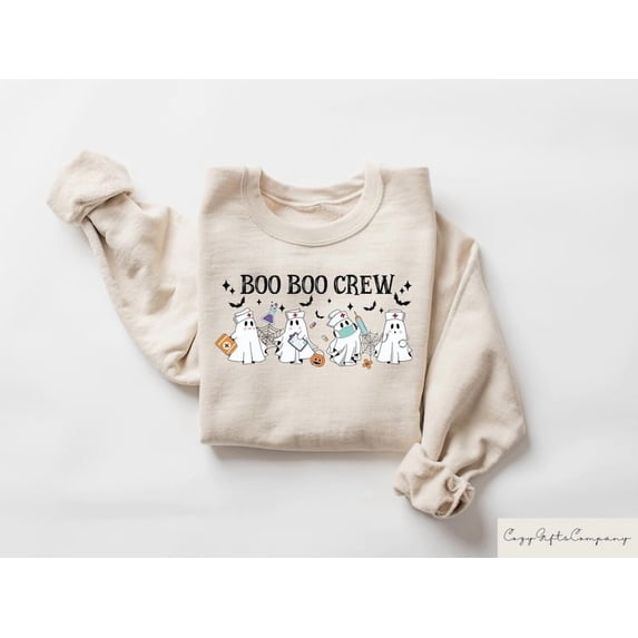 Boo Boo Crew Sweatshirt, Halloween Nurse Sweatshirt