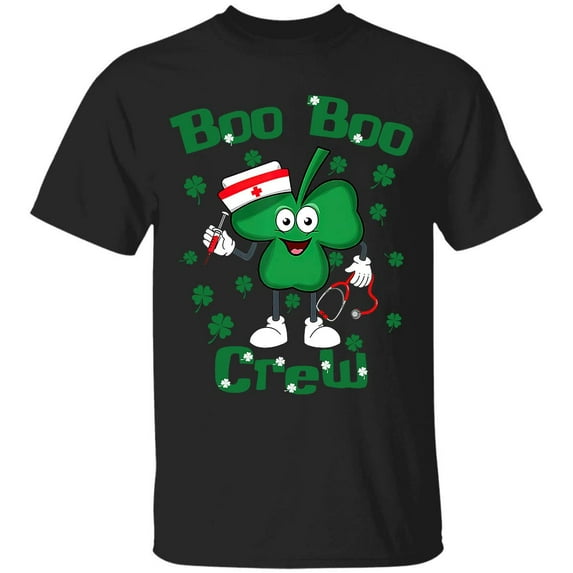 Boo Boo Crew Tooth with Shamrocks Dental Assistant Happy St Patrick's Day Shirt, Dentist Crew Dental Hygienist
