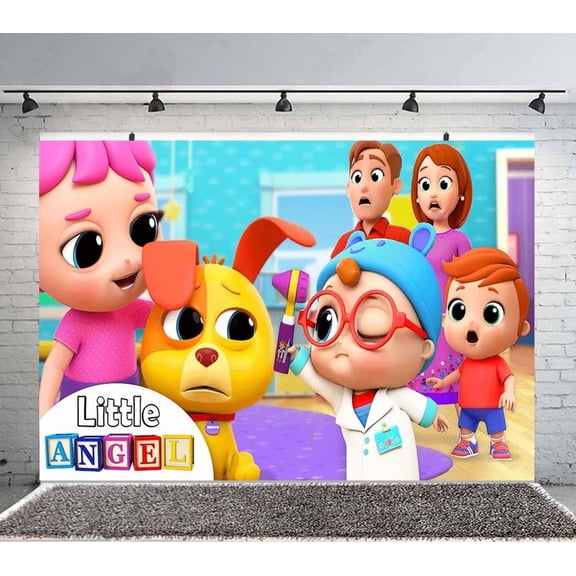 Boo Boo Song Backdrop Banner Party Supplies Poster Movie Theme Background for Photography Kids Birthday Decorations