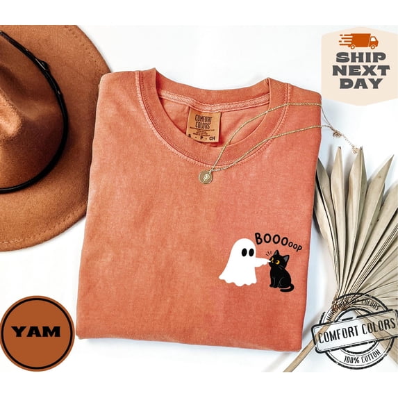 Boo Boop Ghost Cat Shirt, Halloween Gift, Spooky Season Tee - Walmart.com