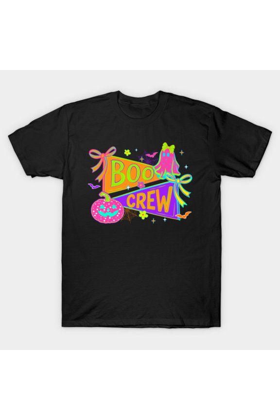 Boo Crew Halloween Nurse Funny Glowing Ghost Season Retro Medical G4241 T-Shirt, for men and women, Up to Size 5XL