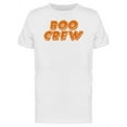 thumbnail image 1 of "Boo Crew" Halloween Phrase Men's White T-shirt, 1 of 2