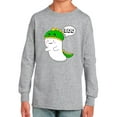 thumbnail image 1 of Boo. Cute Ghost In Costume I Long Sleeve Toddler -Image by Shutterstock,  4 Toddler, 1 of 4