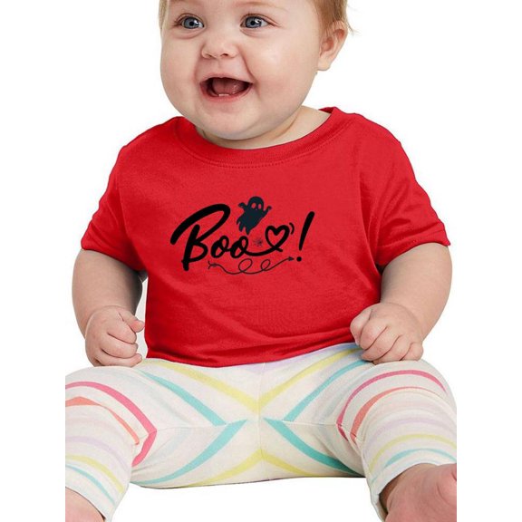 Boo! Cute Ghost. T-Shirt Infant -Image by Shutterstock, 24 Months