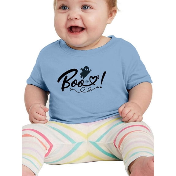 Boo! Cute Ghost. T-Shirt Infant -Image by Shutterstock,  6 Months