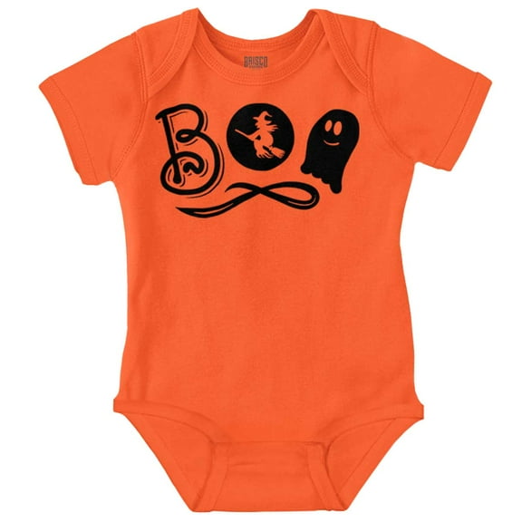 Boo Cute Witch Ghost Halloween Bodysuit Jumper Girls Infant Baby Brisco Brands 12M
