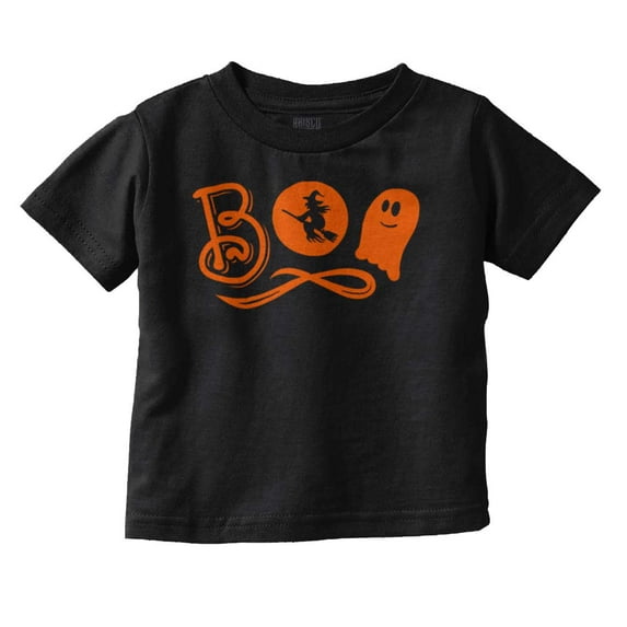 Boo Cute Witch Ghost Halloween Youth T Shirt Tee Girls Infant Toddler Brisco Brands 12M