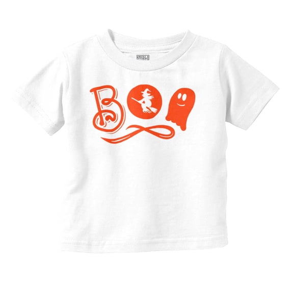 Boo Cute Witch Ghost Halloween Youth T Shirt Tee Girls Infant Toddler Brisco Brands 12M