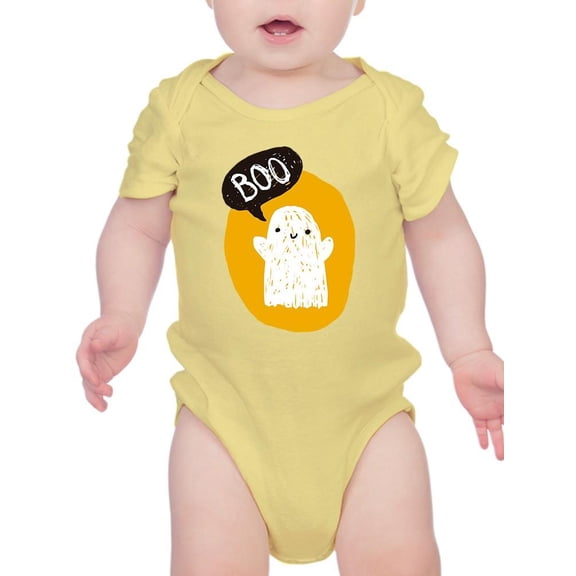 Boo! Funny Doodle Ghost Bodysuit Infant -Image by Shutterstock, 12 Months