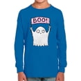 thumbnail image 1 of Boo! Funny Ghost W Sign Long Sleeve Toddler -Image by Shutterstock,  2 Toddler, 1 of 4
