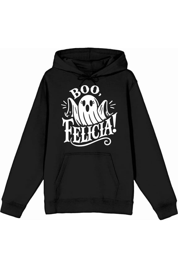 Boo Ghost Felicia Adult Blue Long Sleeve Hoodie-XXL
