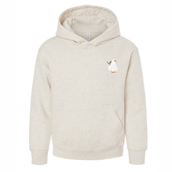 Boo Ghost Goose - Toddler Hoodie and Youth Graphic Hoodie