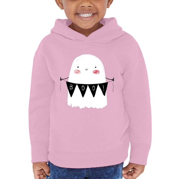 Boo! Ghost W Garland Hoodie Toddler -Image by Shutterstock, 2 Toddler