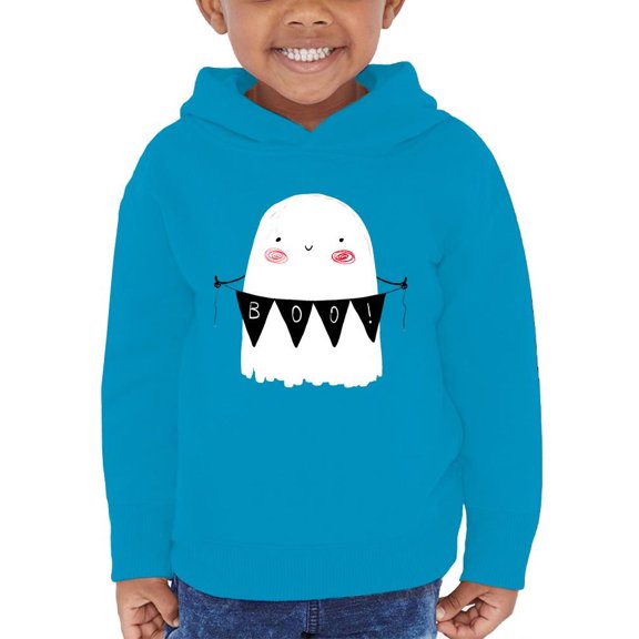Boo! Ghost W Garland Hoodie Toddler -Image by Shutterstock, 4 Toddler