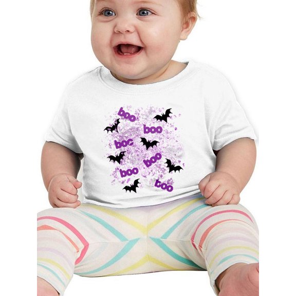 Boo. Glitter And Bats T-Shirt Infant -Image by Shutterstock,  6 Months