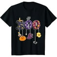 thumbnail image 1 of Boo Halloween Costume Spiders, Ghosts, Pumkin & Witch Hat T-Shirt, 1 of 4