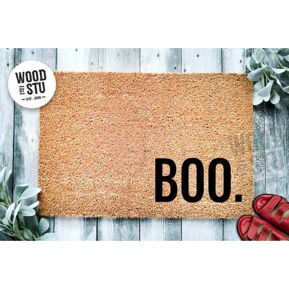 Boo Halloween Door Mat | Funny Doormat | Welcome Mat | Funny Door Mat | Fall Autumn Decor Gift | Home Doormat | Custom Doormat