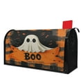 thumbnail image 1 of Boo Halloween Ghost Buffalo Plaid Mailbox Cover,Magnetic 21x25.5 Inch Mailboxwrap Waterproof Durable Fall Welcome Box Wraps for Rustic Farmhouse Home Decorative, 1 of 4