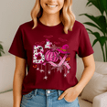thumbnail image 1 of Boo Halloween Pumpkin Pink Ribbon Witch Breast Cancer, Spooky Season Tee, Ghost Pumpkin Tshirt, 1 of 5