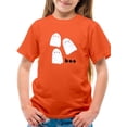 thumbnail image 1 of Boo. Happy Ghost Friends T-Shirt Juniors -Image by Shutterstock,  x-Small, 1 of 4