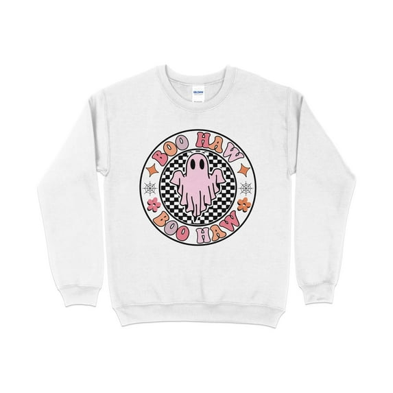 Boo Haw Shirt, Halloween Sweatshirt, Skeleton Shirt, Ghost Shirt, Funny Halloween tee, Fall Sweatshirt for Women, Halloween Crewneck